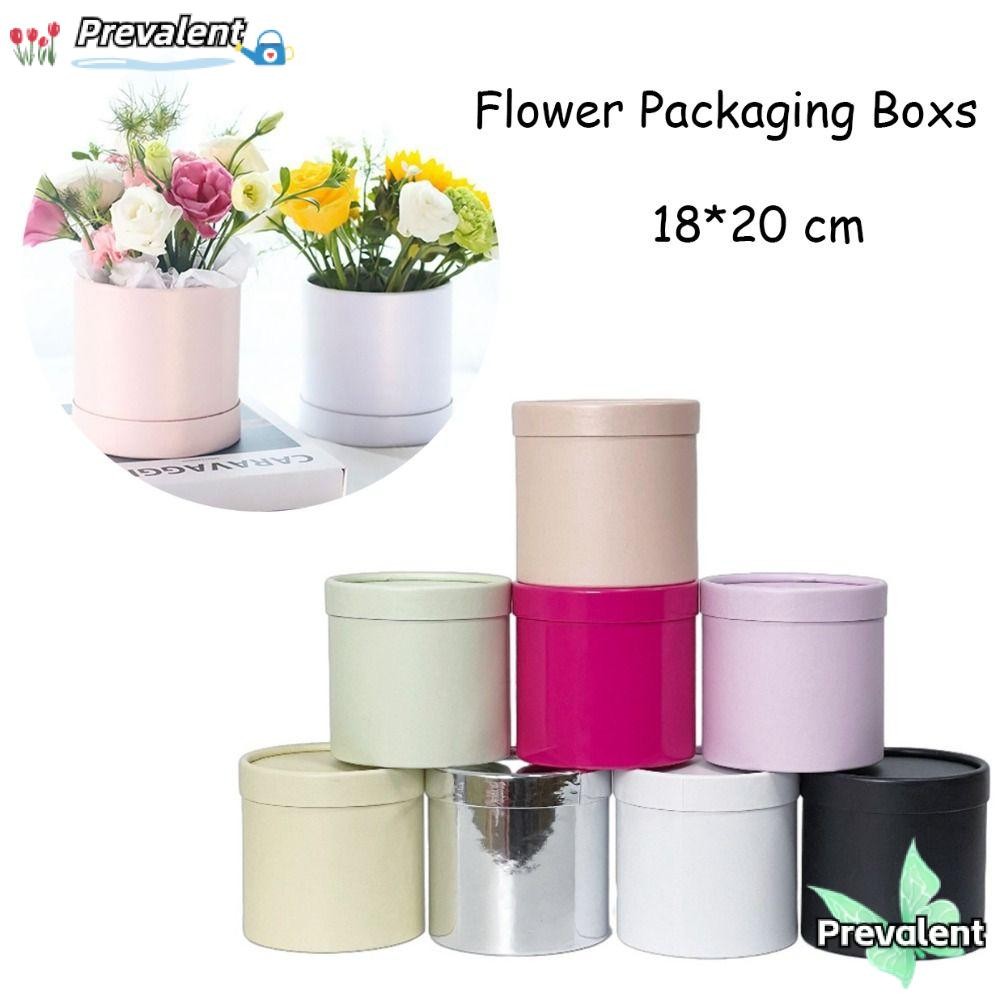 ก่อน กล่องบรรจุภัณฑ์ของขวัญ, กล่องของขวัญดอกไม้สีทึบขนาดใหญ่, ถังจัดดอกไม้ทรงกลมตกแต่งงานแต่งงาน