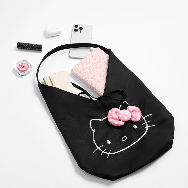Miniso HelloKitty Black White Classic Casual Shoulder Bag