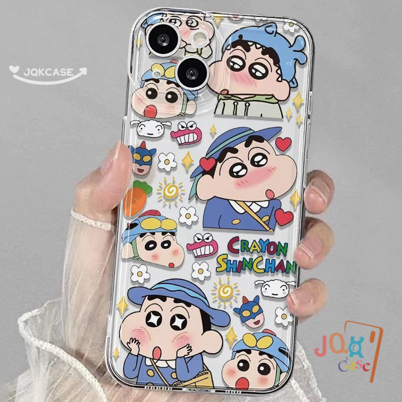 เคส ชินจัง TPU สำหรับ Vivo Y91 Y91C Y21 Y30i Y20i Y35 Y17S Y15s Y21s Y51 Y11 Y31 Y17 Y15 Y12 กรณีป้องกันโปร่งใส