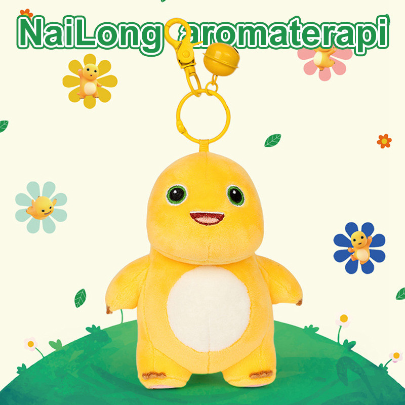 GANTUNGAN พวงกุญแจ Nailong น่ารัก พวงกุญแจตุ๊กตา - พวงกุญแจ Nailong ไดโนเสาร์สีเหลือง