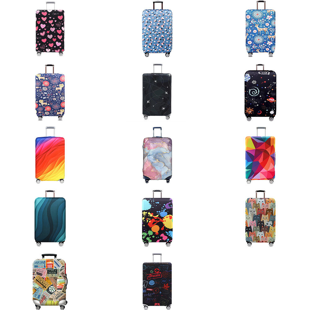 Customized Luggage Cover Protector (18-32) นิ้ว กระเป๋าเดินทางยางยืด ป้องกันรอยขีดข่วนกันฝุ่นมีรูปภาพที่กำหนดเองให้เลือก