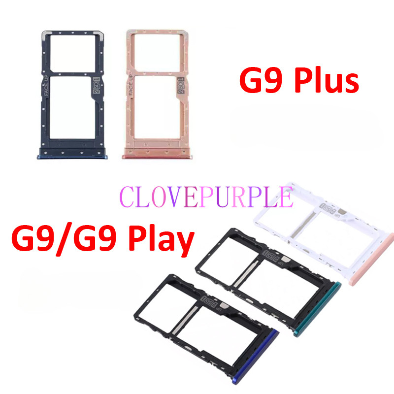 1x สําหรับ Motorola Moto G9 Play G9 Plus SIM SD ชิปการ์ดถาดผู้ถือลิ้นชักแจ็คเก็ต Part