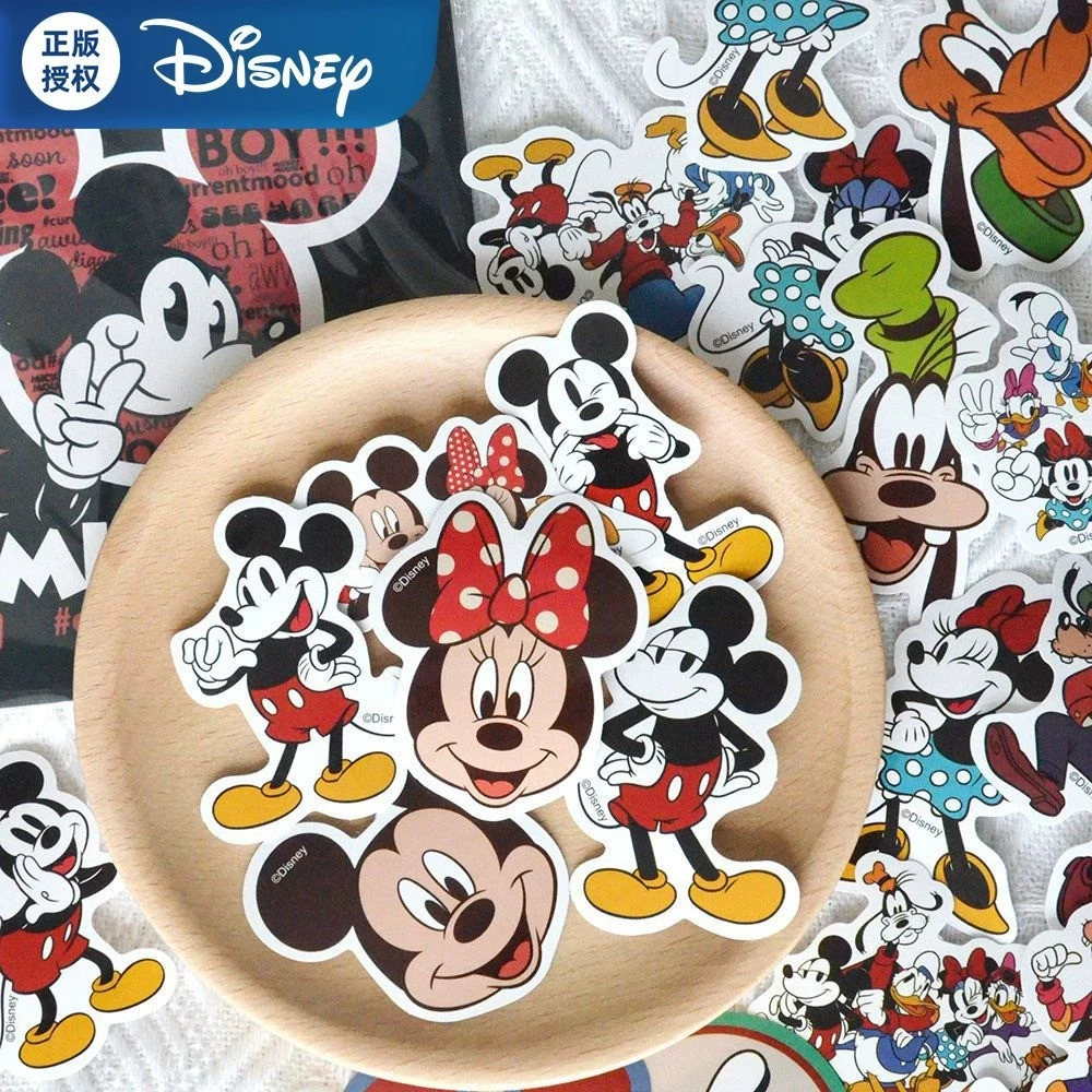 💥พร้อมส่ง💥Disney Mickey mouse pooh donald duck มิกกี้ 50แผ่น พีวีซี กันน้ำ สติ๊กเกอร์