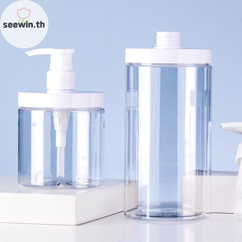 Seewin PET โลชั่นปั๊มขวดขนาดใหญ่ความจุแชมพูเปล่า Sub-bottling พลาสติกหัวปั๊มฝักบัวเครื่องสําอางคอนเทนเนอร์อุปกรณ์เสริมการเดินทาง th