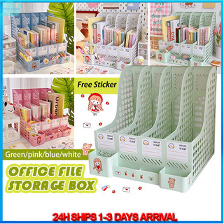 Holder File Rack Office Home Storage Box Trays Organizer Blue Balck Green Pink Gray White
