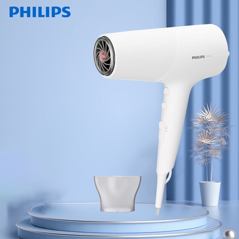 Philips BHD500/05 เครื่องเป่าผม 220V BHD500 ไอออนลบแห้งเร็ว High Power Fluffy High Cranial เครื่องเป