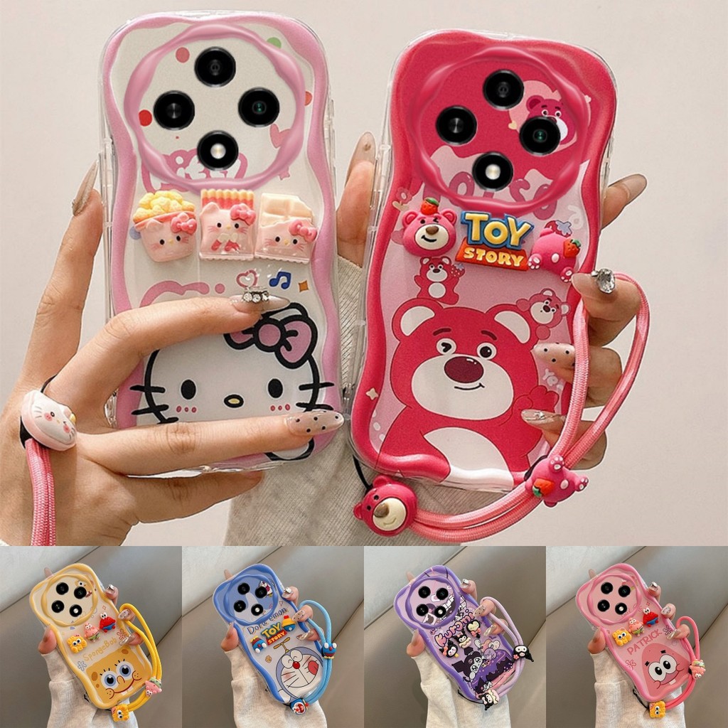 เคส OPPO RENO 12 F 5G น่ารักวางตุ๊กตาซิลิโคนอ่อนนุ่มเคสโทรศัพท์ TYNY1