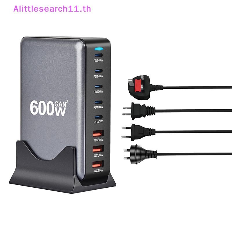 Alittlesearch11 600W GAN Gallium Nitride USB TypeC Multi-port Desktop Travel Charger Fast Charger สํ