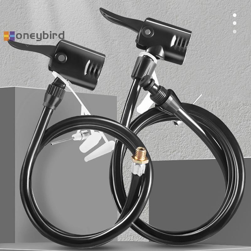 Honeybird 70/80/120 ซม.จักรยาน Air Pump Extension Tube ปั๊มท่อ Air Pump Connector จักรยาน Air ปั๊มยาง Inflator หัวฉีดอุปกรณ์เสริม