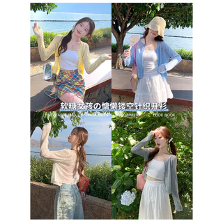 เสื้อคาร์ดิแกนถักสีเทาผู้หญิงสไตล์ใหม่แฟชั่นลดอายุสั้นเสื้อแจ็คเก็ตขนาดเล็ก