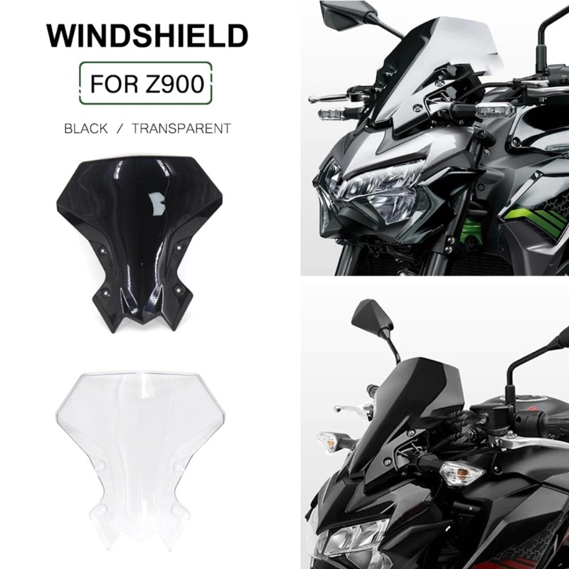 QJ Streamlined กระจกรถจักรยานยนต์รถจักรยานยนต์ Wind Deflector สําหรับรถจักรยานยนต์ z900