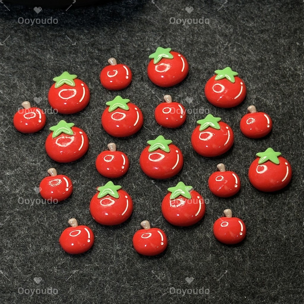 ชุดแอปเปิ้ลมะเขือเทศสีแดงน่ารัก Viral s Charms รองเท้าชุดอุปกรณ์เสริม Viral Crcs Pins
