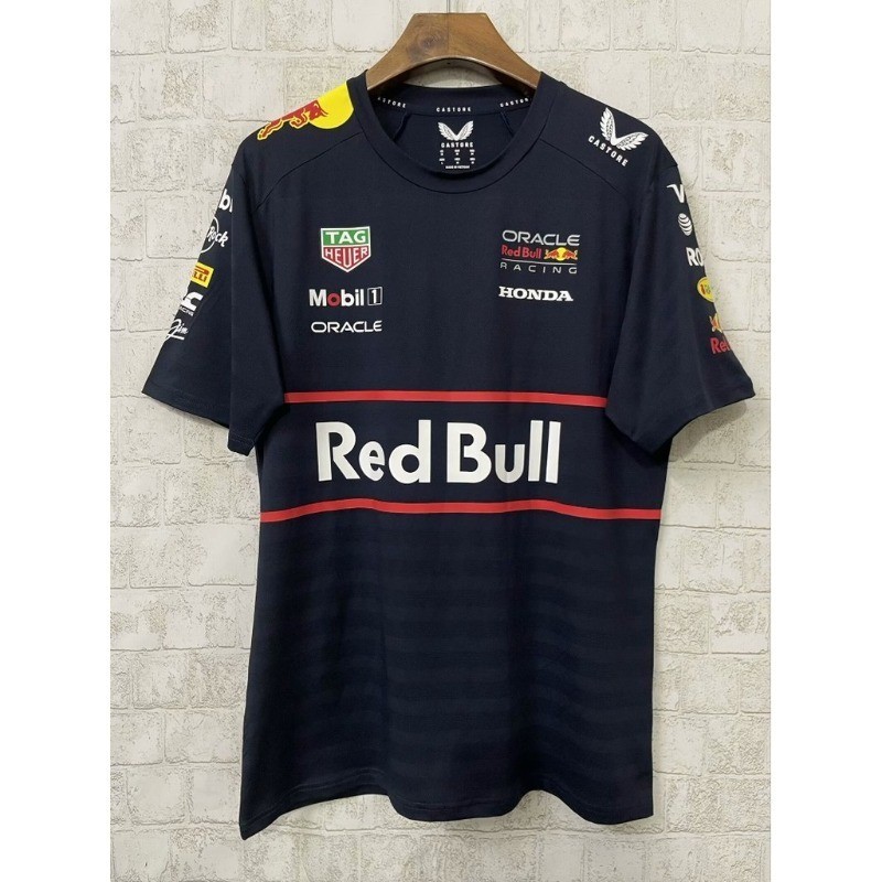 เสื้อแข่ง: 2025 F1 Red Bull Racing Jersey Crewneck Racing Jersey Loose Jersey Shirt