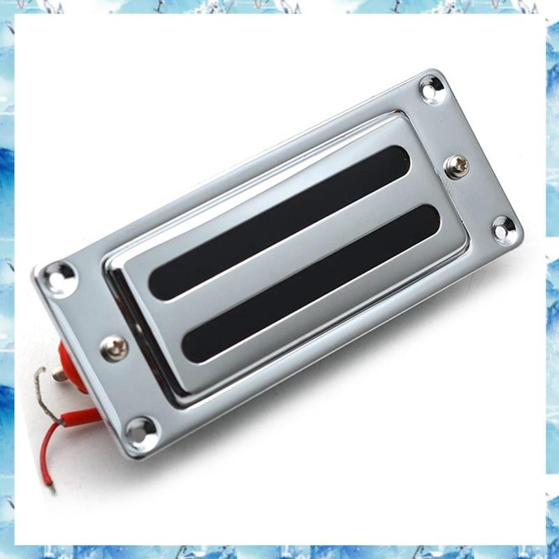 [ ] 2 สาย 68X29MM กีตาร์ไฟฟ้าขนาดเล็ก Humbucker Pickup พร้อมกรอบโลหะสําหรับ LP กีตาร์ Chrome, คอ
