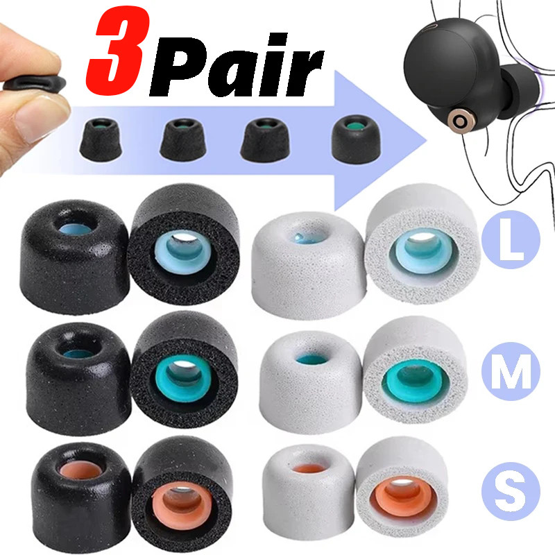 จุกหูฟังทดแทนสําหรับ Sony WF-1000XM4/ WF-1000XM3 หูฟังฝาครอบแผ่นรองหูฟังลดเสียงรบกวนลื่นที่อุดหูโฟมห