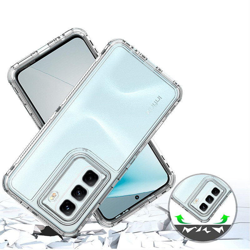 สําหรับ Infinix Hot 50 Pro 4G X6881 Luxury Hybrid อะคริลิคโปร่งใสเคสใส