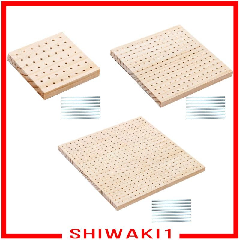 กระดานบล็อกปักเข็ม Pegboard พร้อมหมุด สําหรับ DIY โครเชต์ ยายสแควร์