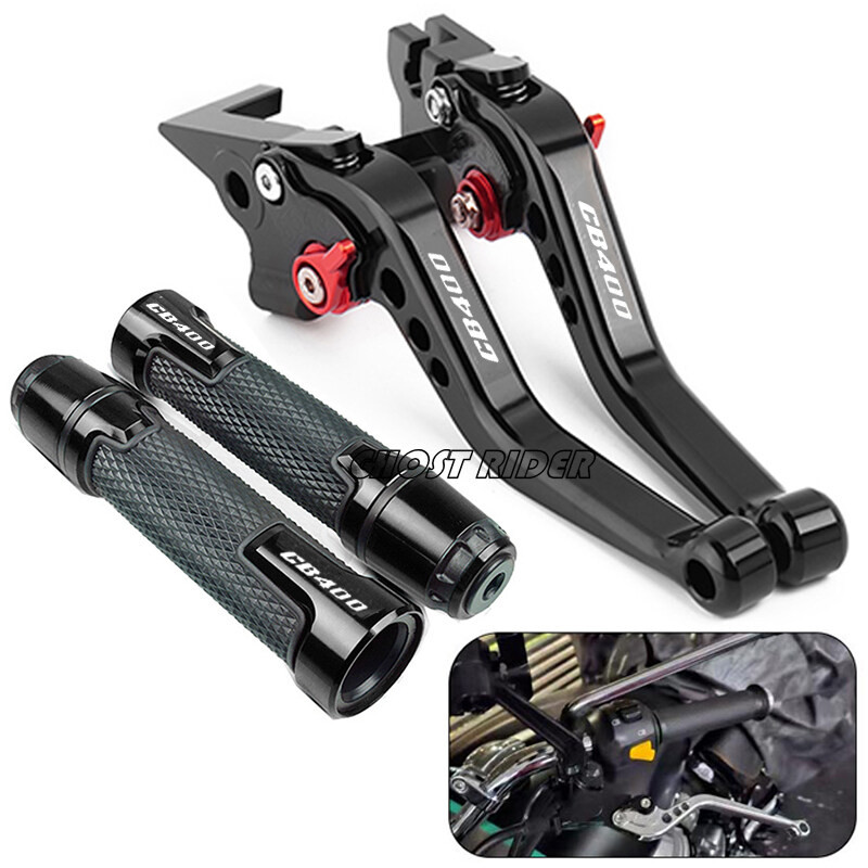 สําหรับ Honda CB400 CB400SF CB400 VTEC 1992-998 CB-1 CB400F 1989-1991 CB 400 SF ดัดแปลงคุณภาพสูง CNC อลูมิเนียม 6-stage ปรับสั้นเบรคคลัทช์คันโยก