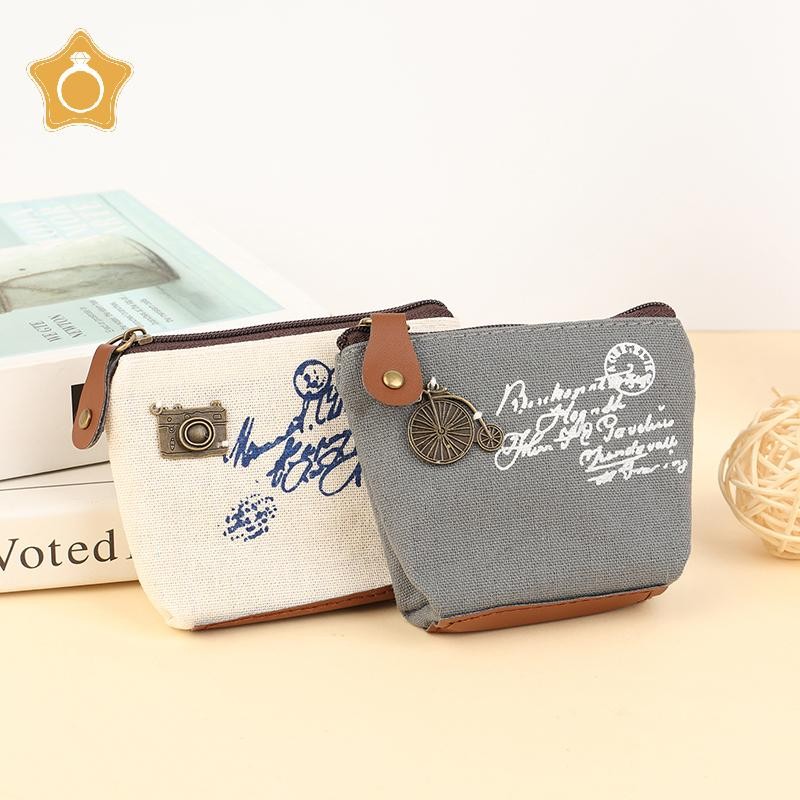 [GE] แฟชั่นผู้หญิง Lady Kid Coin Wallet Lady Small Coin Pouch Zipper Money Key Headphone Line VN