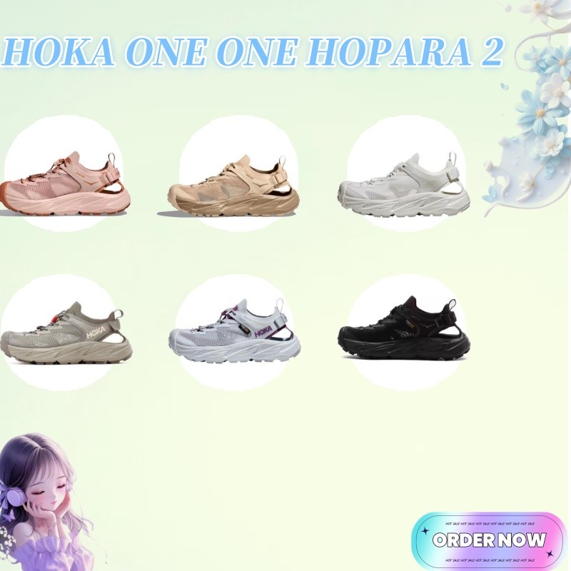 🔥พรีออเดอร์🔥💯💖 HOKA ONE ONE HOPARA 2（ 1147650-SSDD）（ 1123112-OKT）Unisex รองเท้าผู้ชายและผู้หญิงแท้ 12-16day