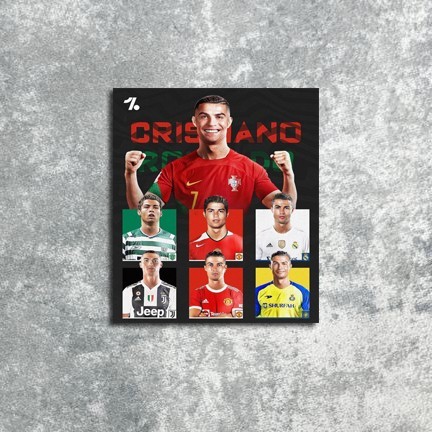 DLS25 โปสเตอร์ตกแต่งผนัง Cristiano Ronaldo 7