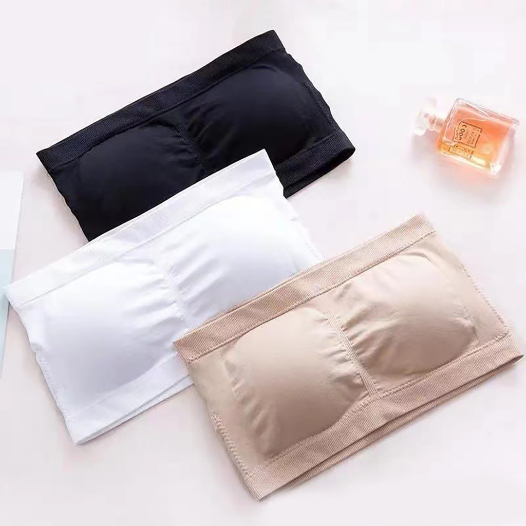 Strapless Tube Top Cushion Bralette Tube Top Bra
