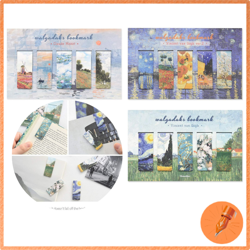 Magnetic Art Bookmarks Set