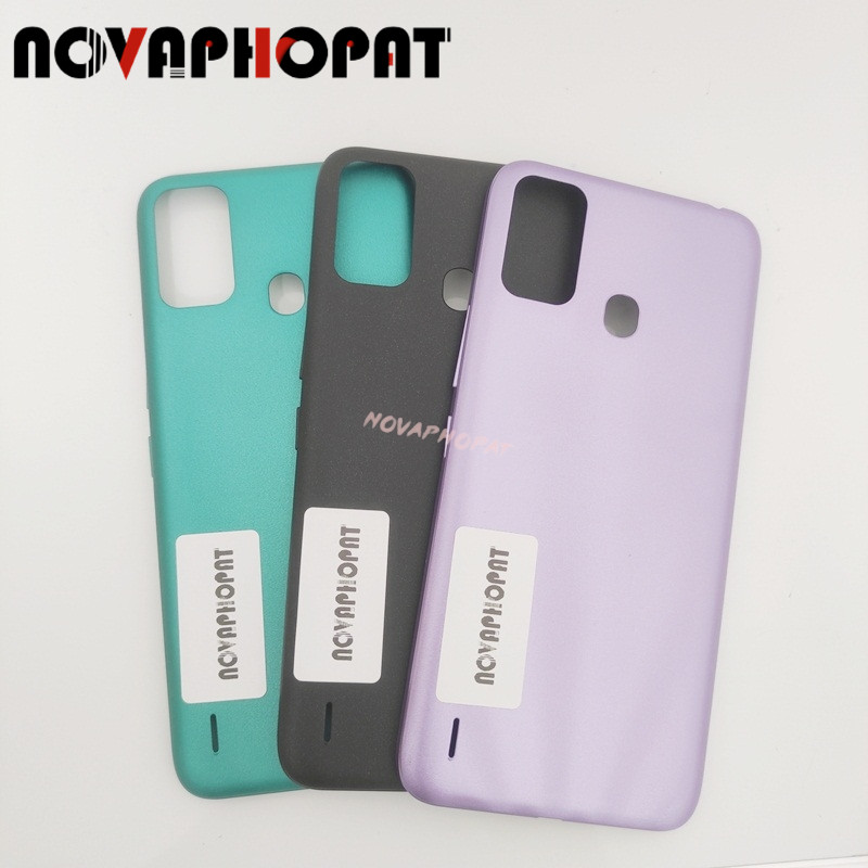 สําหรับ Itel A48 L6006 แบตเตอรี่ประตูด้านหลังกรณีด้านหลังด้านข้างเปิดปิดปริมาณปุ่มสวิทช์กรอบกลาง