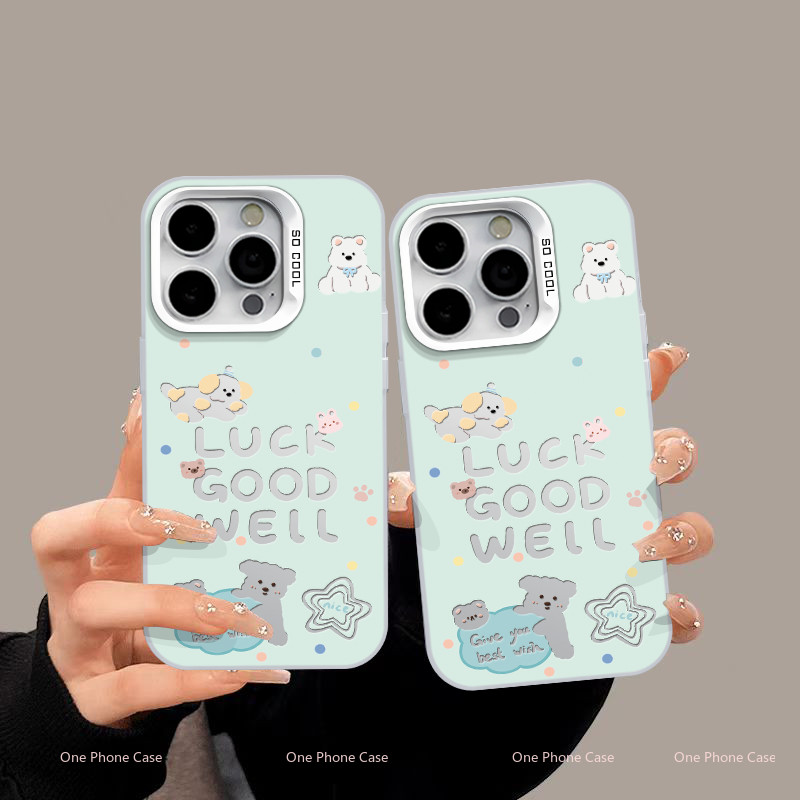 เข้ากันได้กับ iPhone16 Pro Max iPhone 15 Pro Max iPhone 13 iPhone11 X XS XR 7p8p เคสโทรศัพท์เคสนุ่มน่ารัก XPMSCY055-GS