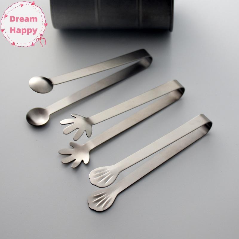 Dreamhappy สแตนเลส Ice Cube คลิปแหนบน้ําตาลอาหาร BBQ คลิป Ice Clamp เครื่องมือบาร์ครัวเสิร์ฟ Tong อุปกรณ์ครัว TH