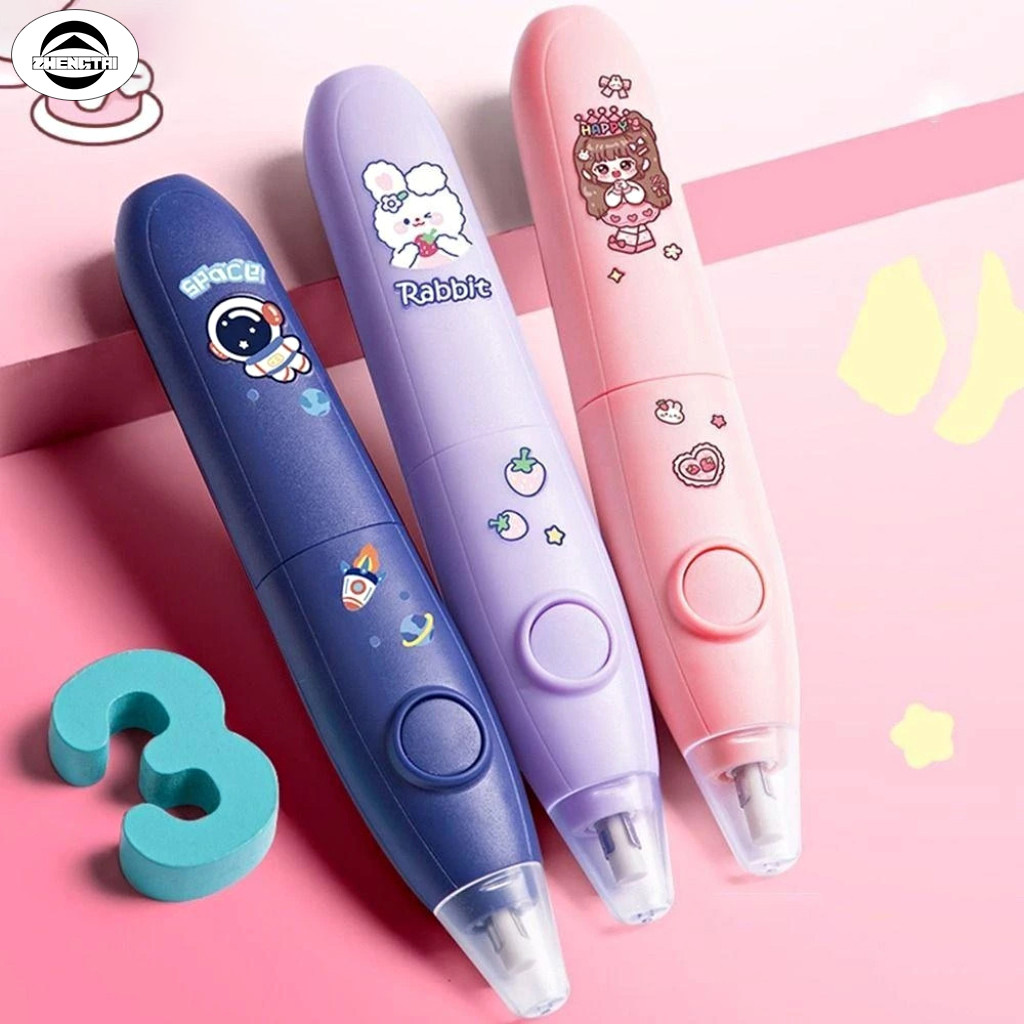 ยางลบไฟฟ้า สำหรับนักเรียนเท่านั้น ลบยางลบอัตโนมัติมันเงาสูงที่สะอาด ชาร์จได้ สำหรับนักเรียนศิลปะ