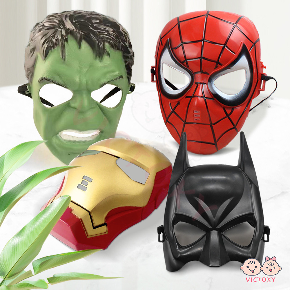 VICTOKY หน้ากากซูเปอร์ฮีโร่ หน้ากากคอสเพลย์ อเวนเจอร์ มนุษย์แมงมุม ไอรอนแมน