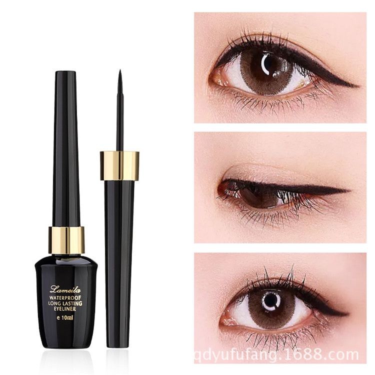 shiny girl: อายไลเนอร์ชนิดน้ำยาวนานดำของแท้ซุปเปอร์กันน้ำและ ยาวนานไม่สำคัญสามเณรอายไลเนอร์ปากกาสีดำ YE760 - รูปที่ 4