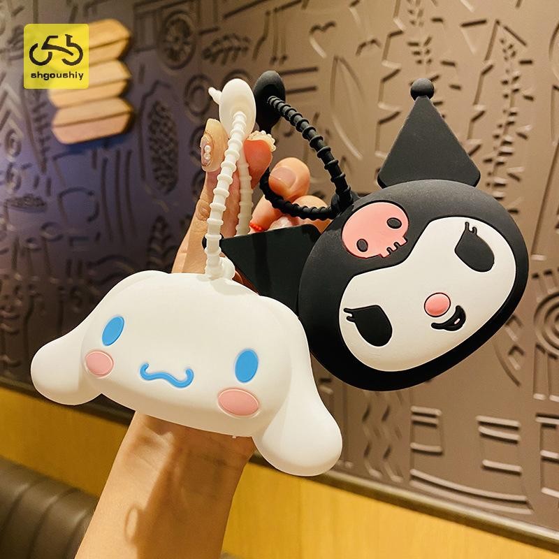 [Shg] Sanrio Mini Silicone Bag Pendant Coin Holder Cartoon Purses Headphone Storage Bag TH