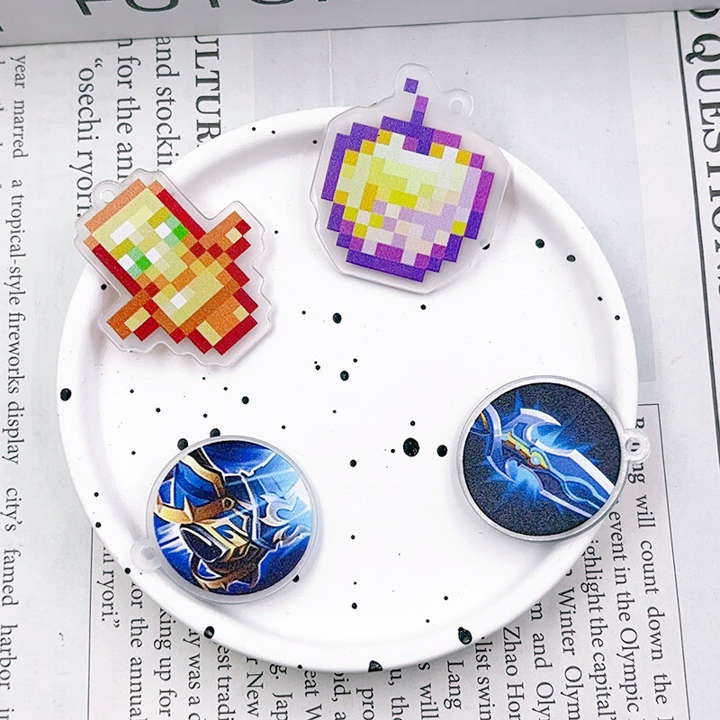 Minecraft Undying Totem King of Glory Hairpin เครื่องประดับผมเกมใหม่ของผู้หญิง