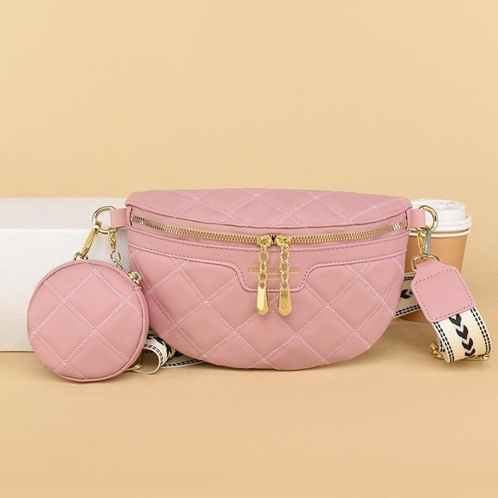 【พร้อมส่ง-ราคารดี】Miss Bag Fashion1 กระเป๋าคาดอกคาดเอว กระเป๋าสะพายไหล่ผู้หญิง สะพายข้าง