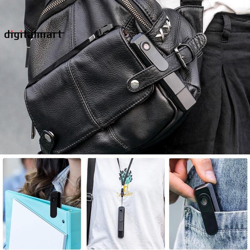 Body Camera HD 1080P Wearable Mini Hidden Pen Camera Portable Cop Pocket Cam แปลงวิดีโอติดตั้งง่าย