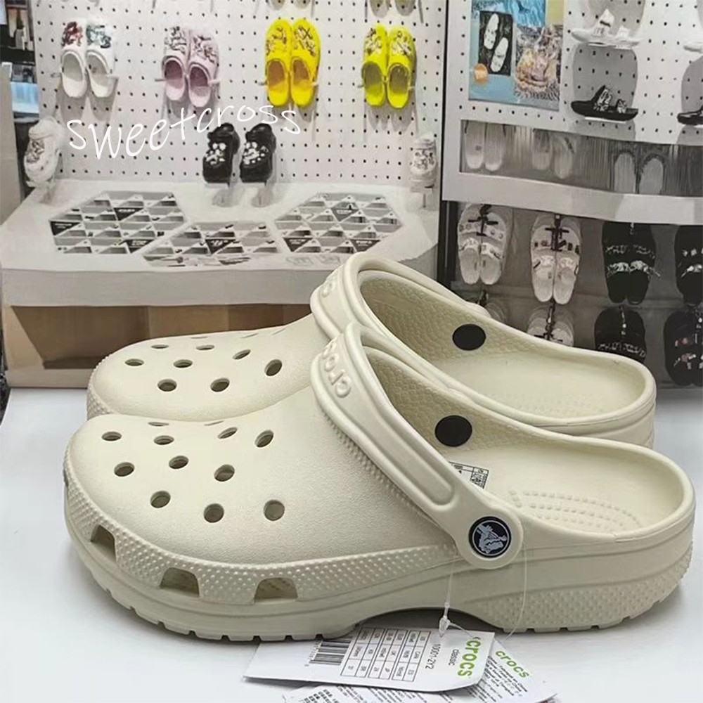 【พร้อมส่ง】CROSS Classic Bone White Slippers จัดส่งที่รวดเร็ว รองเท้าแตะลำลอง สามารถสวมใส่ได้ทั้งชายและหญิง
