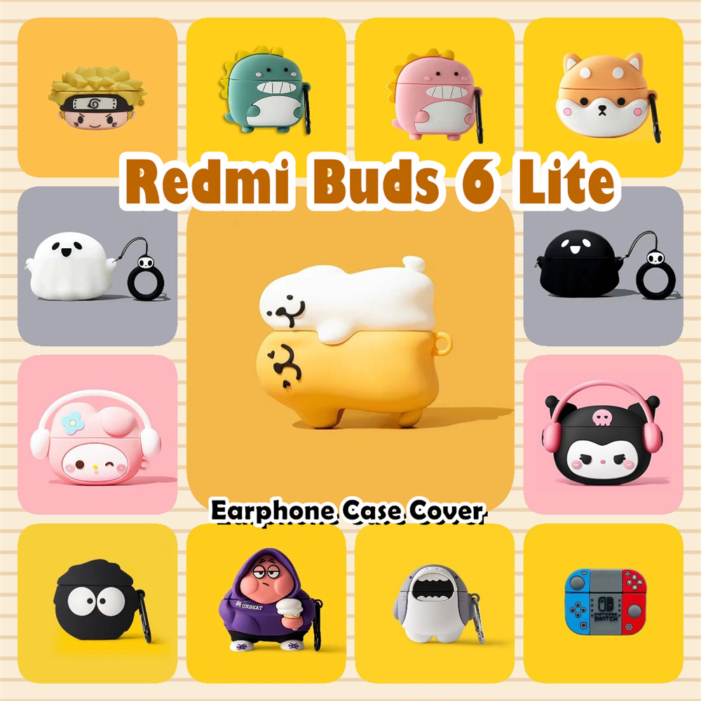 READY STOCK!นําไปใช้กับ Redmi Buds 6 Lite เคส Case เคสหูฟัง การ์ตูนชุดนวัตกรรม ซิลิโคนนุ่ม NO.1