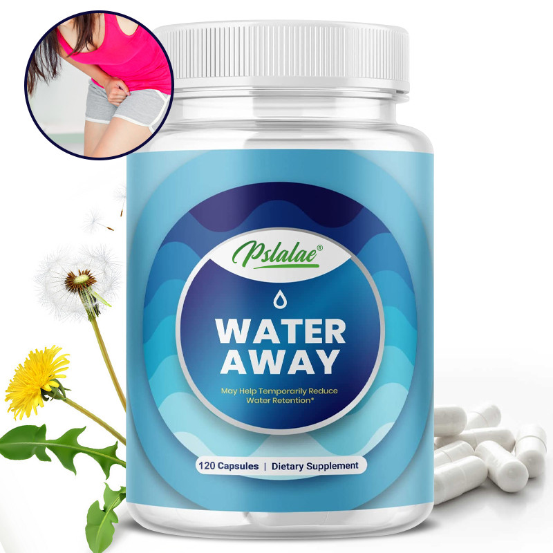 Pslalae Hydration and Diuretic Capsules with Dandelion Leaf, Green Tea Extract, Juniper Berry and Vitamin B6 - อาหารเสริมทําความสะอาดไตสําหรับผู้ชายและผู้หญิง, 30/60/120 แคปซูล