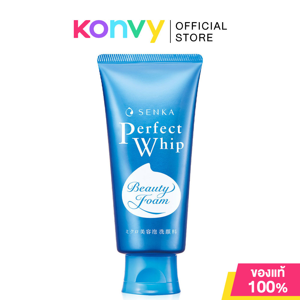 Senka Perfect Whip Foam 120g เซนกะ วิปโฟมทำความสะอาดผิวหน้าอย่างล้ำลึก.