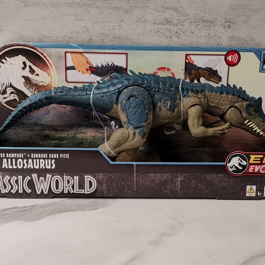 [Today's seckill] ขายร้อน Mattel Jurassic World Jurassic Park Epic Evolution Series ของเล่นทำมือโมเดลไดโนเสาร์ของแท้