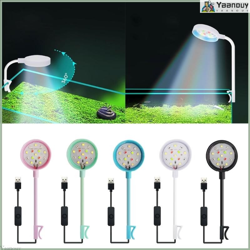 Yaa Aquarium Led Fish Tank Light Clip On Lamps Plant Growing Lighting Aquarium Landscape Decors Extensible Accessories