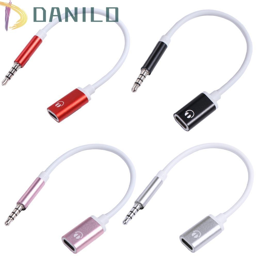 Danilo 3.5 มม.ตัวแปลงหญิง Type-C,สาย Aux ตัวแปลงหูฟัง Type-C ถึง 3.5 มม.แจ็ค, Type C หญิงทนทานแบบพกพา 3 5 มม.ถึงอะแดปเตอร์ Type C หูฟังอะนาล็อก
