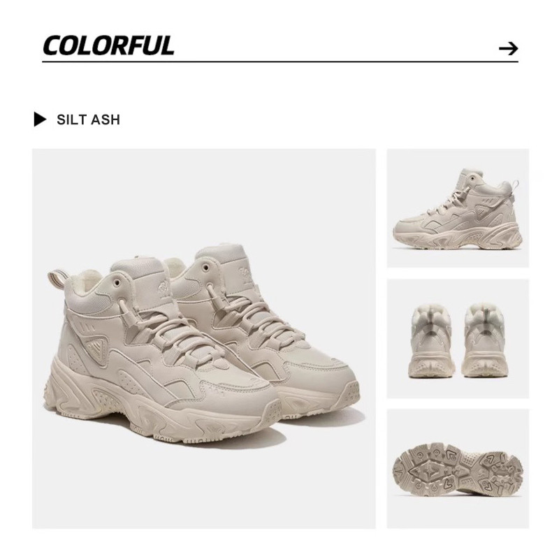 CAMEL SPORTS รองเท้าลําลองกลางแจ้งผู้หญิงกลางด้านบนบวกกํามะหยี่ผ้าฝ้ายลื่นทนต่อการสึกหรอกันกระแทกผู้ชาย - รูปที่ 5