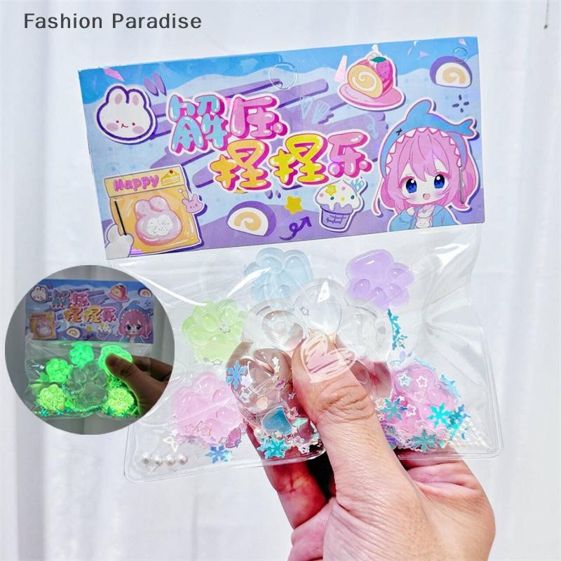 [chenyoubing] 5+1 Luminous Cat Paw Deion ของเล่นความเครียดบรรเทา Party Antistress Squishy Rising ของเล่นสําหรับผู้ใหญ่เด็กยืดของเล่น Boutique