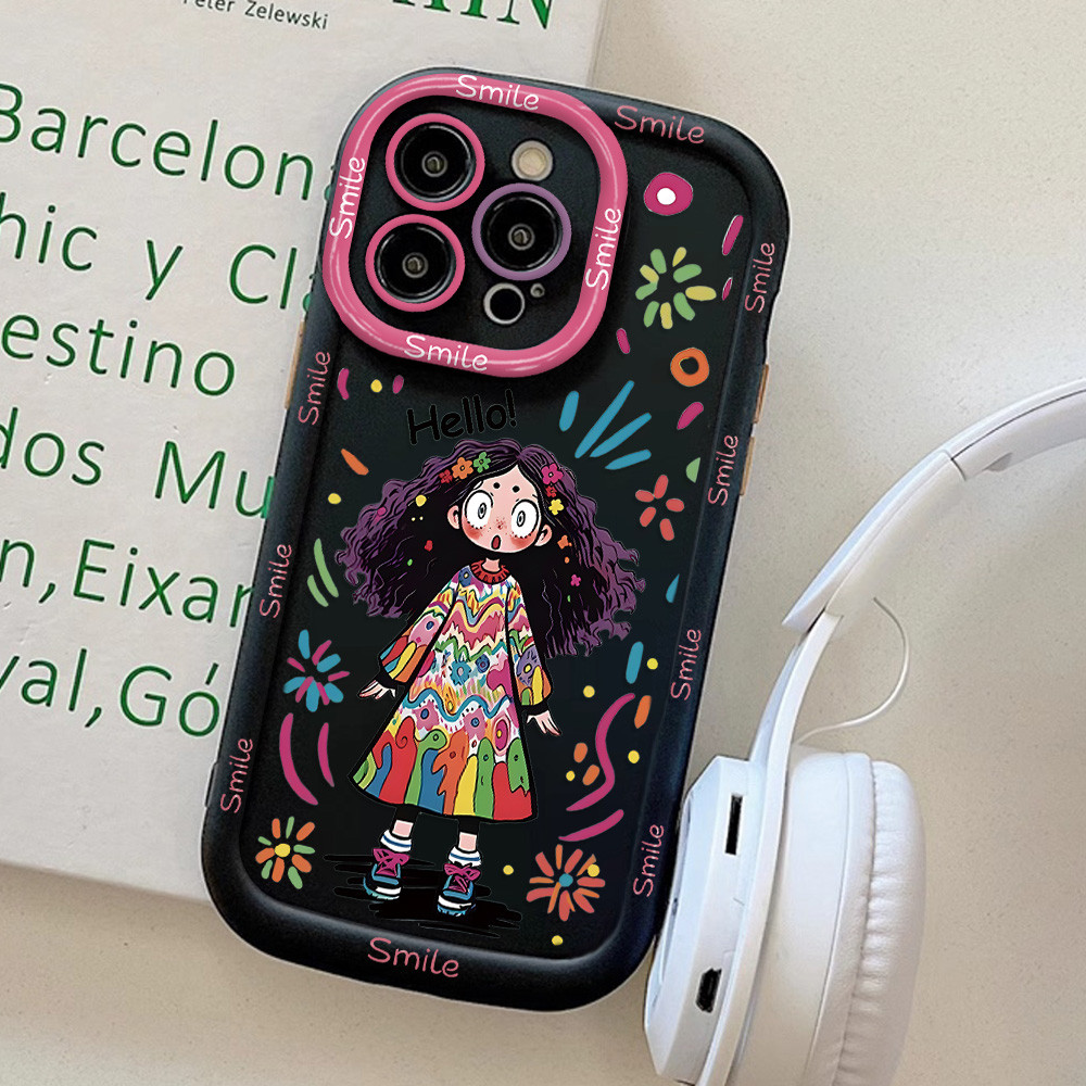 หุ้นไทย🔥คุณภาพสูง for iPhone 11 13 12 Pro Max XR 6 7 8 Plus XS iPhone 14 15 16 Pro Max  ปกการ์ตูนเพ้นท์ซิลิโคนเปลือกพัฟ