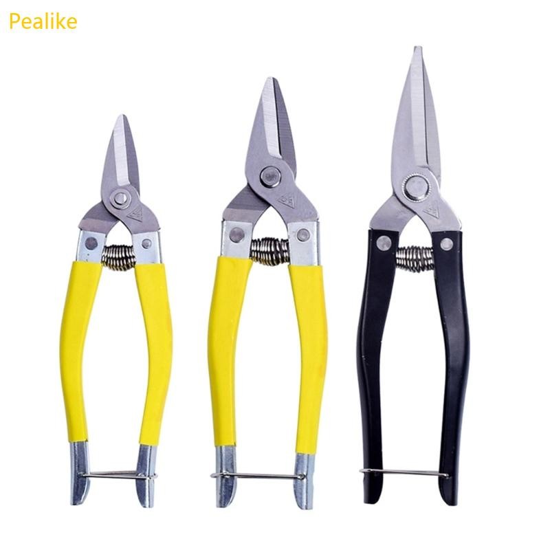 Pealike Gardening Hand Garden กรรไกรกรรไกรตัดแต่งกิ่ง Micro-Tip ตัดแต่งกิ่งพืช Leaf Trimmer ตรงกรรไกรสวนเครื่องมือ