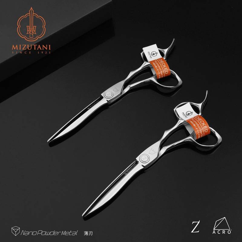 ญี่ปุ่นนําเข้า Mizutani Hairdressing กรรไกร Professional Haircutting กรรไกรชุดผม Stylist เครื่องมือพิเศษไม่มีรอยต่อฟันกรรไกร Scis