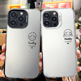 เคสแข็งหรูหรา เคสคู่น่ารัก เคสไอโฟน11 for เคสiPhone16 15 14 13 12 11 Pro Max 15Plus XR XS Max 7Plus 8Plus SE เคสไอโฟน13